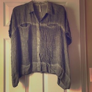 Free People SS Button Up